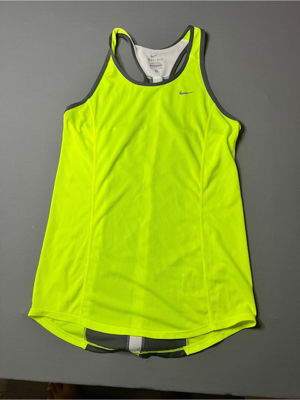 Nike Women's High-Visibility Neon Yellow Racerback Tank
